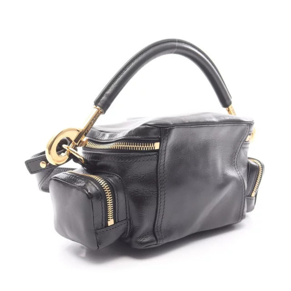 Chloe Black Handbag Camera Leather